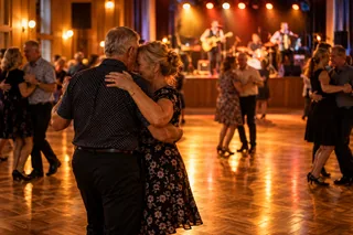 AI-stämningsbild: Dans till livemusik